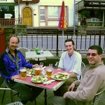 Essen mit Benno und Brandon.