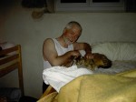 6:45 Freudige Begrüßung am Morgen.